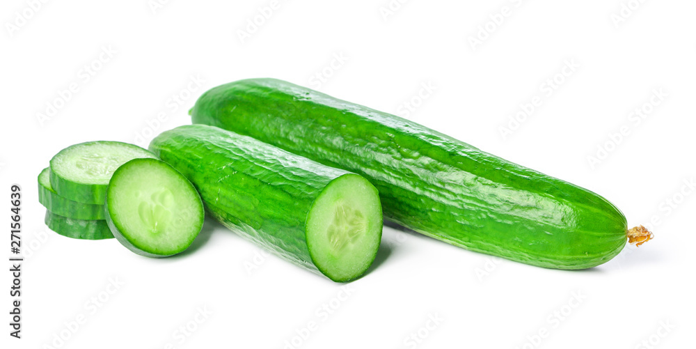 Cucumber isolated on white background Cucumber isolated on white background