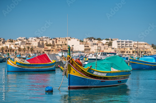 Marsaxlokk, Malta - Colourful fishing boats in Marsaxlokk