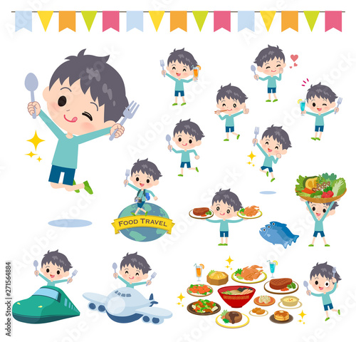 blue clothing boy_food festival