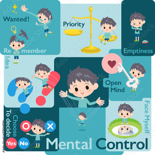 blue clothing boy_Mental