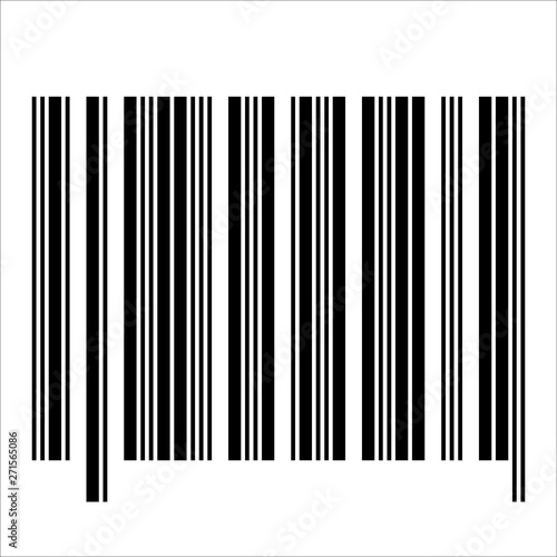 Barcode realistic icon.