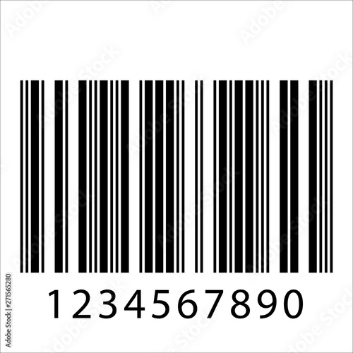 Barcode realistic icon.