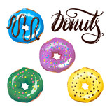 illustration of yummy donuts