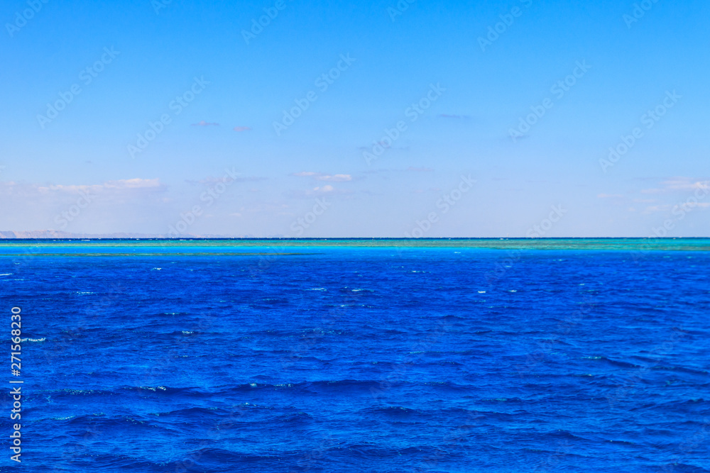 Obraz premium View of the Red sea in Hurghada, Egypt