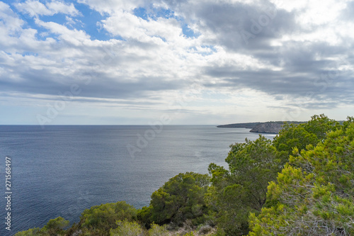 Fototapeta Naklejka Na Ścianę i Meble -  Aerial view of butiful landscape in Menorca Spain