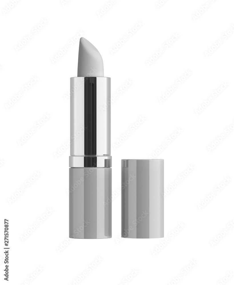The mockup of lipstick on a white isolated background The mockup of lipstick on a white isolated background