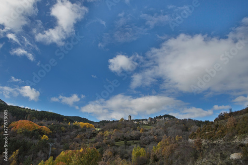 National park of Ordesa and Monte lost in autumn