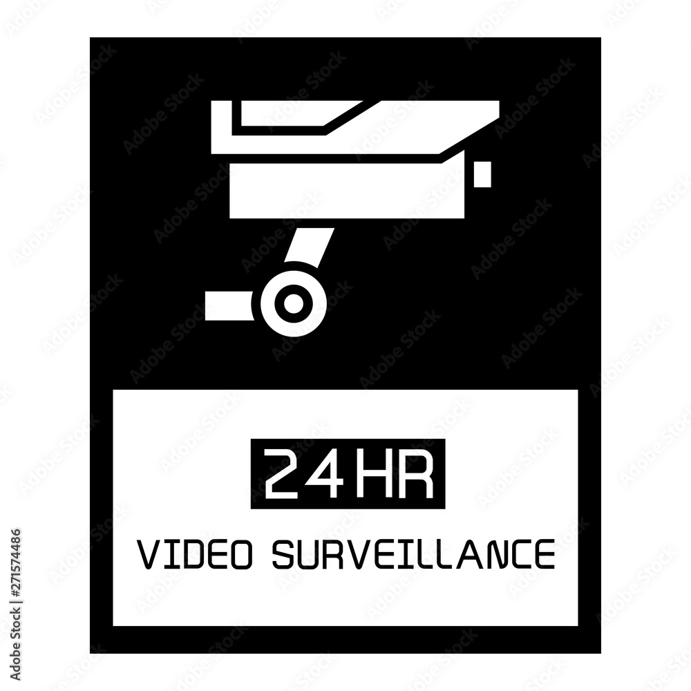 security camera symbol, CCTV security camera symbol, CCTV