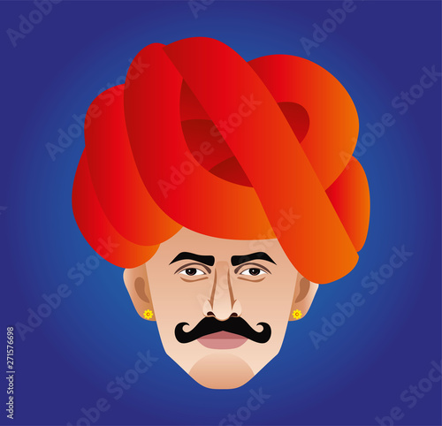 Rajasthani Rabari man close up