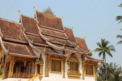 buddhist temple  Haw Pha Bang  in Luang Prabang  Laos 
