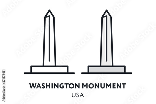 Obraz na płótnie Washington Monument Obelisk USA Landmark Sight