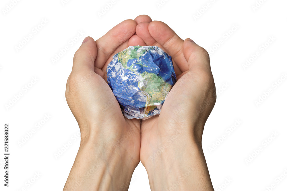 Planet Earth in the hands of garbage pollution ecology Planet Earth in the hands of garbage pollution ecology