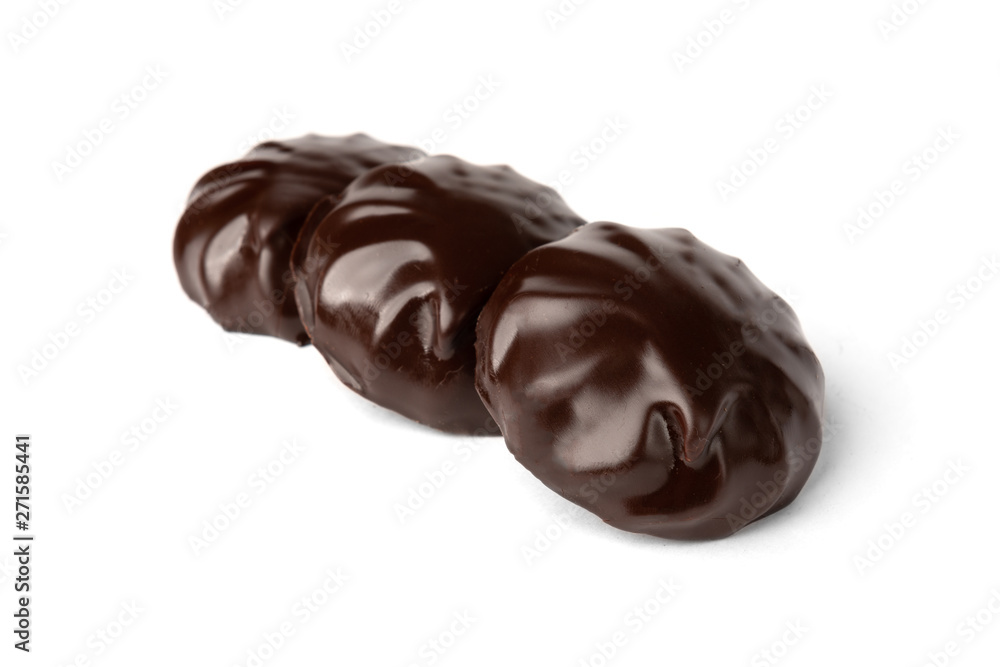 Chocolate marshmallow isolated on white background. Chocolate marshmallow isolated on white background.