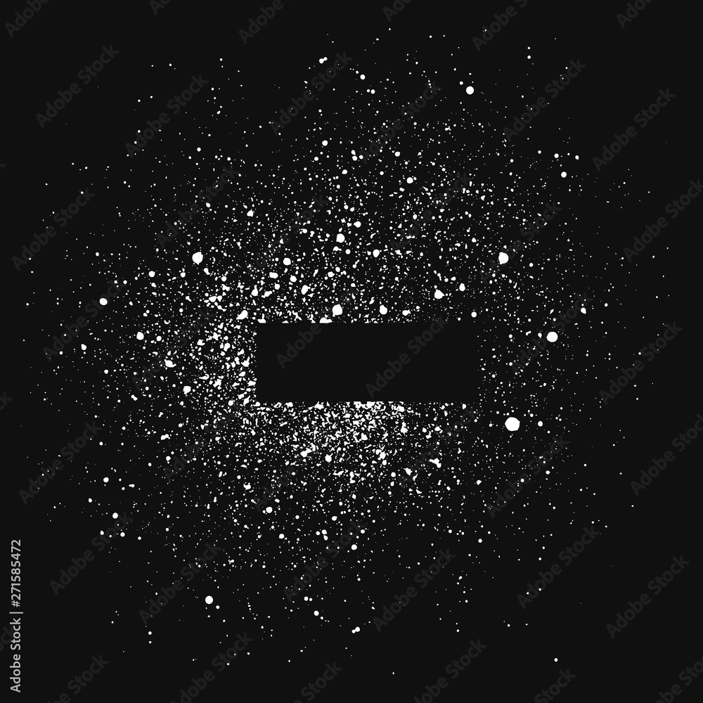 Obraz premium Graffiti ink background. Airbrush banner with paint drip. Spray rectangular frame. Vector isolated illustration. 