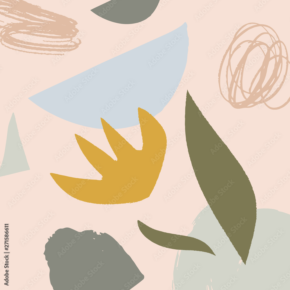 Modern abstract art. Scandinavian style print. Nordic design for interior and other. Vector EPS Modern abstract art. Scandinavian style print. Nordic design for interior and other. Vector EPS