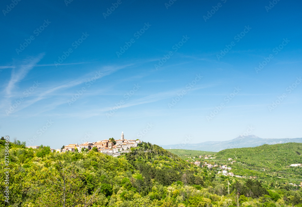 View to old town Labin near Rabac in Istria, Croatia View to old town Labin near Rabac in Istria, Croatia