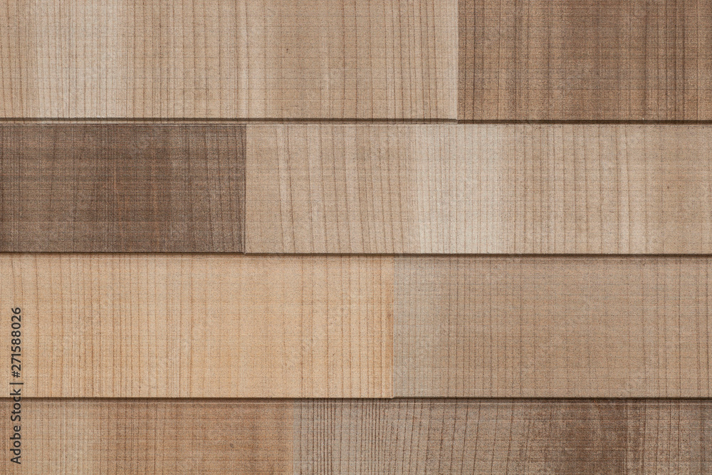 Fototapeta premium Brown wood modern wall texture anf seamless background