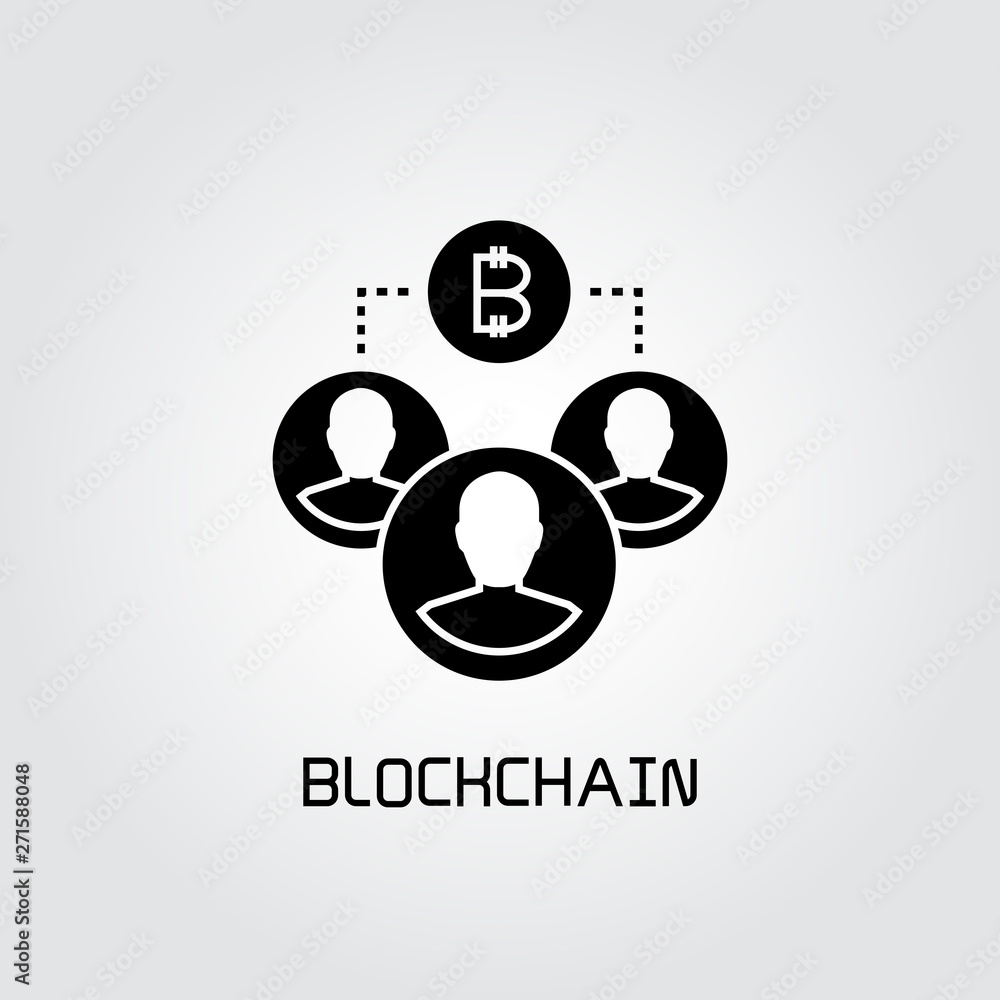 people group and bitcoin concept icon people group and bitcoin concept icon