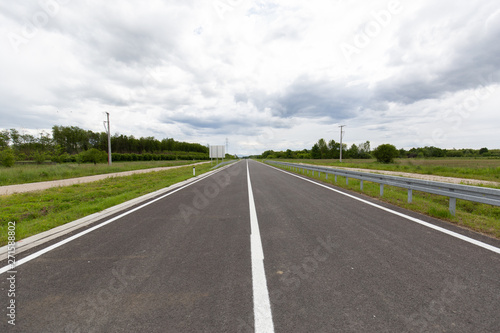 New recently built highway in Brcko district, Bosnia and Herzegovina