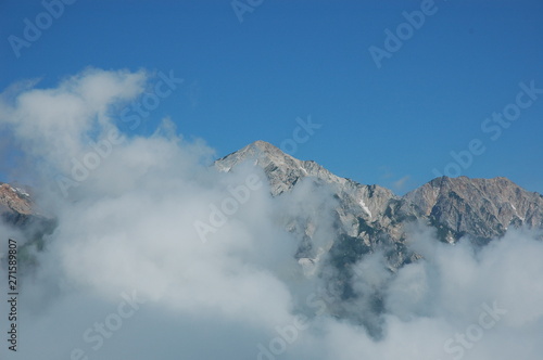 Obraz na płótnie 唐松岳登山 w salonie