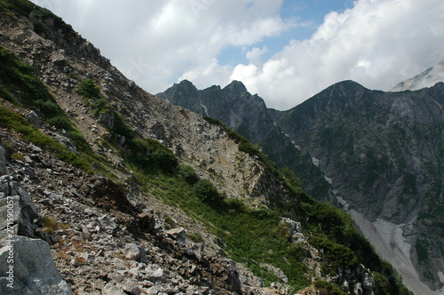 Obraz na płótnie 唐松岳登山 w salonie