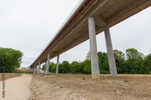 wide angle view of bridge