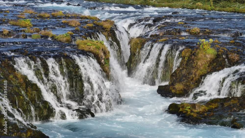 Bruarfoss glacial waterfall slow motion Iceland summer day full.mov Bruarfoss glacial waterfall slow motion Iceland summer day full.mov