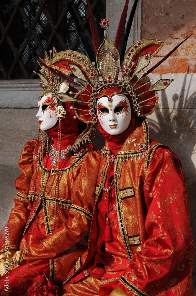 les masques au carnaval de Venise Italie