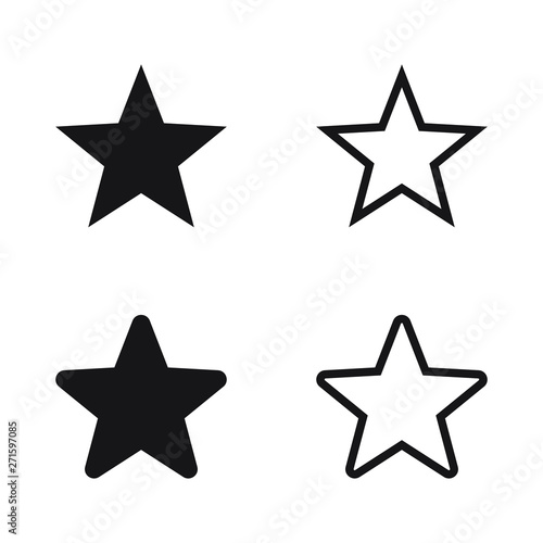 Star icon vector isolated