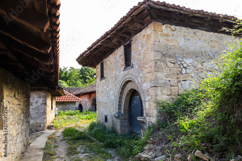 Wine cellars in old rustic vintage houses in Rajacke pimnice near the village Rajac in Negotin region of Serbia
