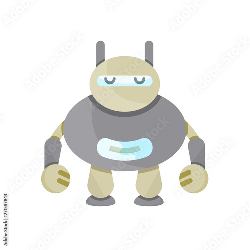 cute robot cartoon character icon, avatar