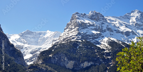 alpine peak near Grindelwald,Switzerland