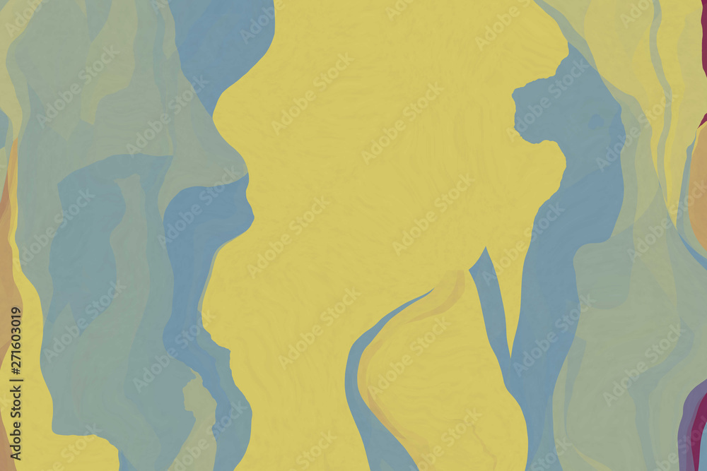 Simple shapes with trendy colors. Art illustration with blend shapes Simple shapes with trendy colors. Art illustration with blend shapes