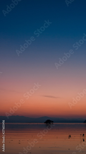 琵琶湖の綺麗な夕焼け © zheng qiang