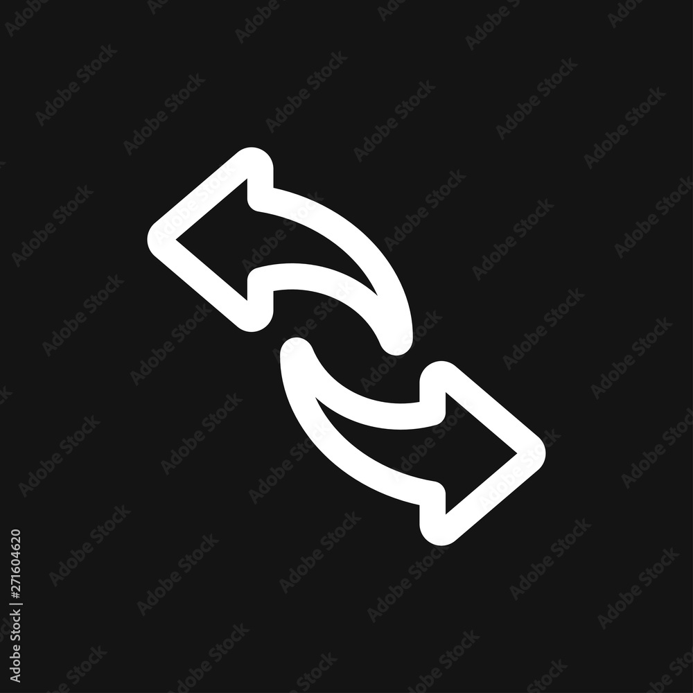 Exchange and convert icon. Logo, illustration, vector sign symbol Exchange and convert icon. Logo, illustration, vector sign symbol