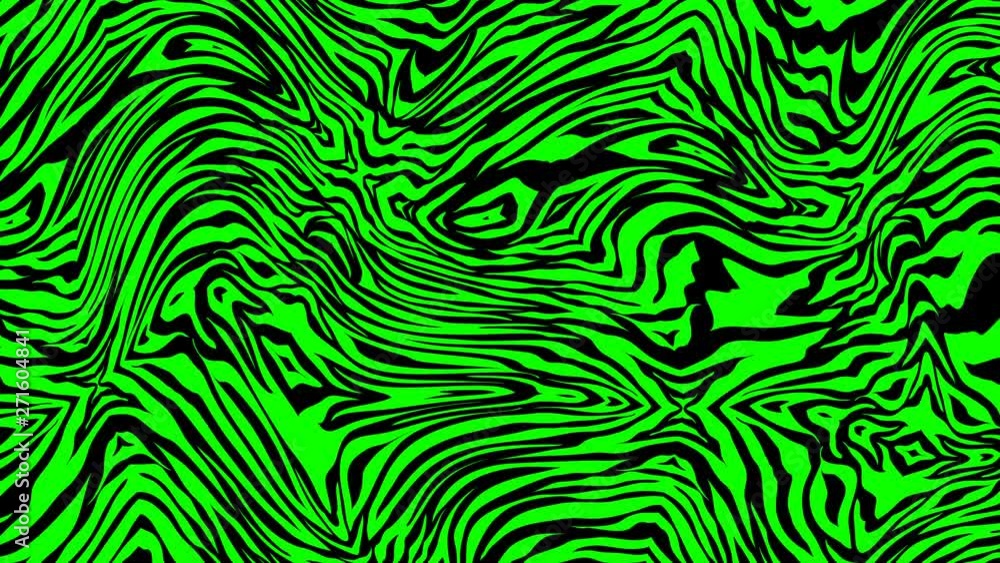 Seamless young animation of psychedelic animal print with duotono colors.Art collage zebra pattern rainbow turbulence background. Seamless young animation of psychedelic animal print with duotono colors.Art collage zebra pattern rainbow turbulence background.