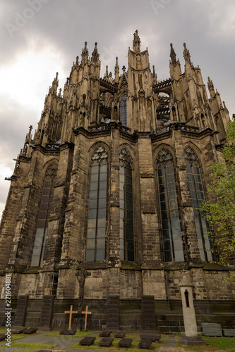 Vertical view on Cologne Cathedral