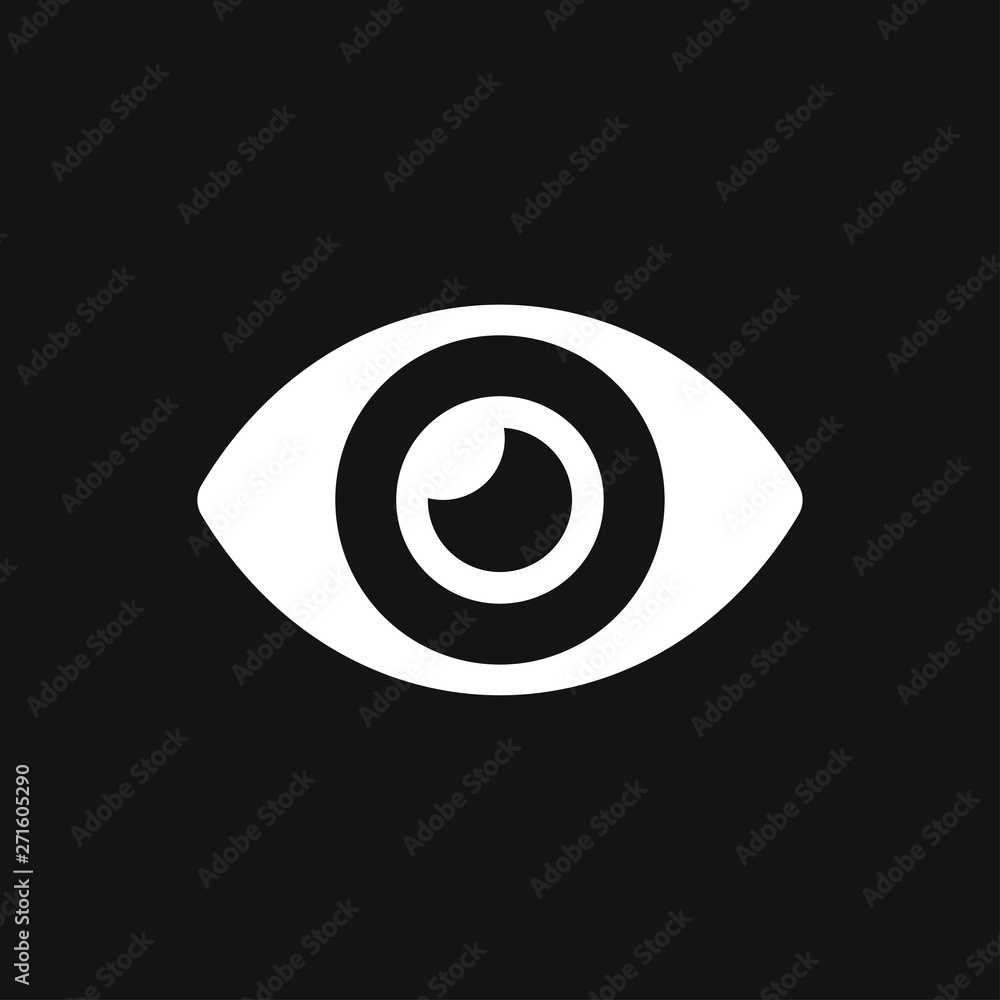 Eye icon, flat icon for logo, vector sign symbol Eye icon, flat icon for logo, vector sign symbol