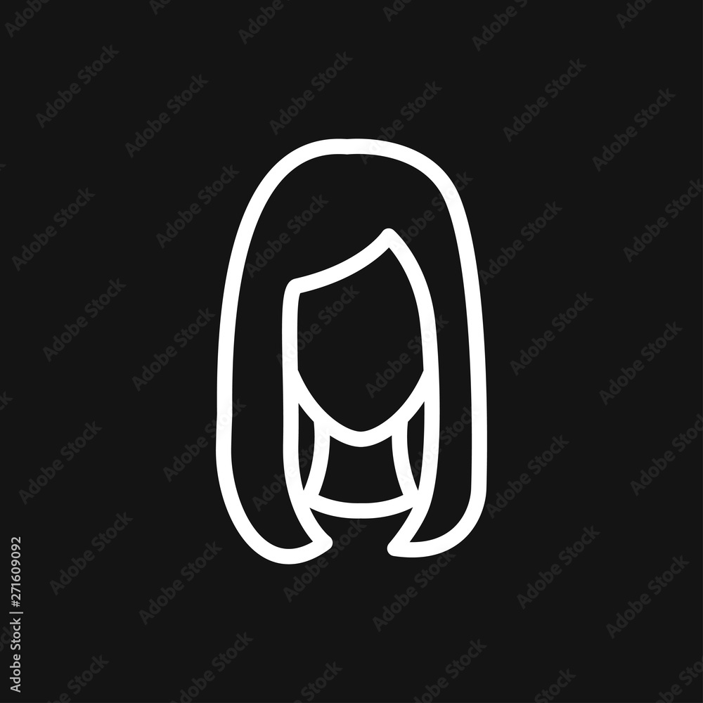 Hair salon icon logo, vector illustration, sign symbol for design Hair salon icon logo, vector illustration, sign symbol for design