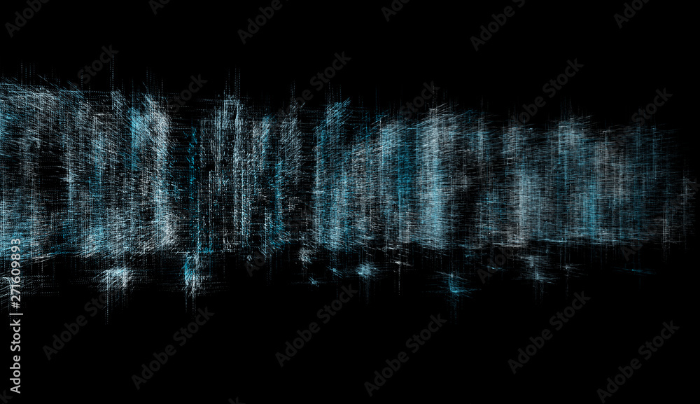 Abstract high tech blue turbulence lines
