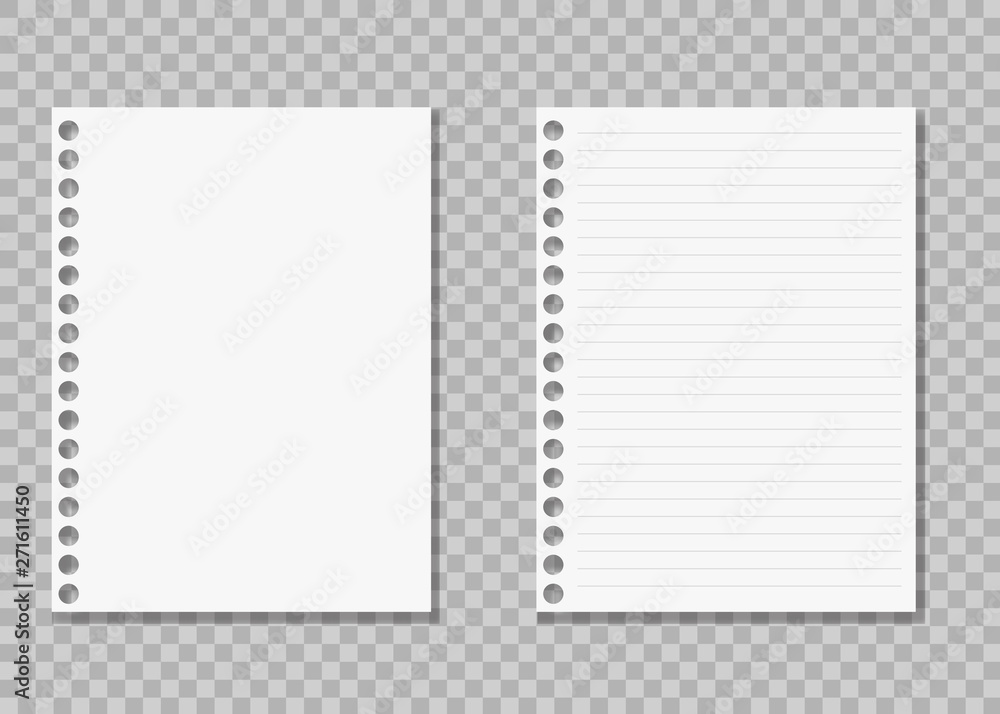 Notepad sheet . Realistic notes . Notepad sheet . Realistic notes .