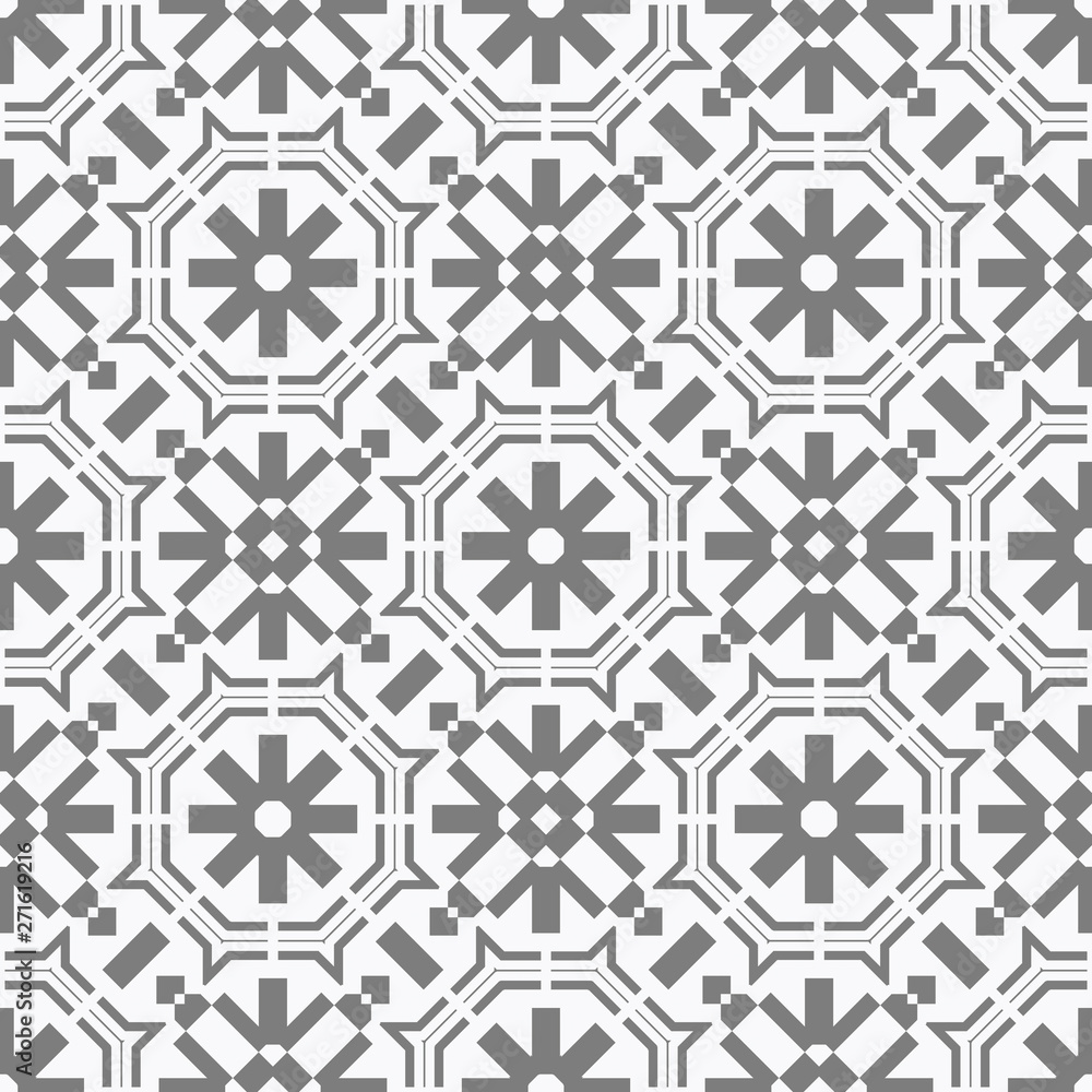 White and grey simple patern with geometric elements White and grey simple patern with geometric elements