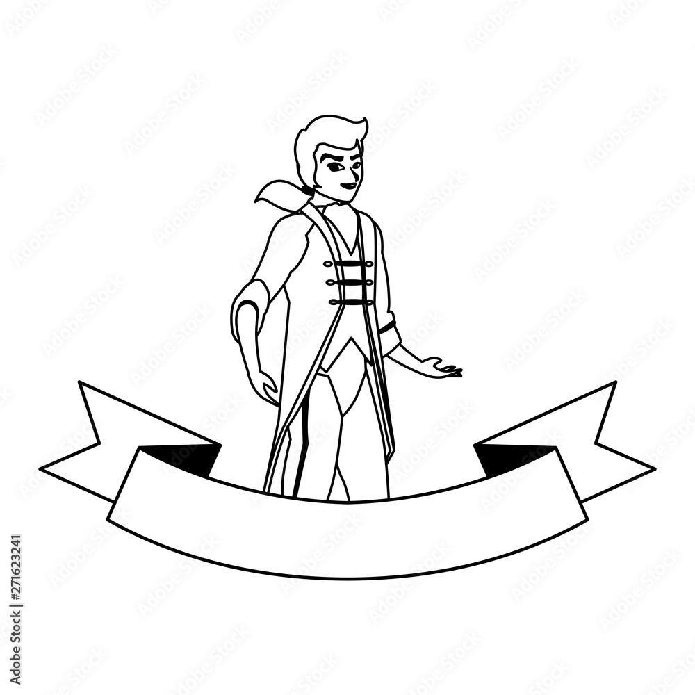 Fototapeta premium prince charming of tales character