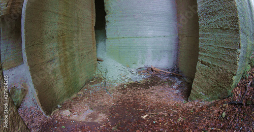 Japanese Mysterious Fantastic Quarry ruins photo