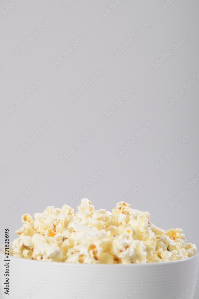 Close up Isolated Caramel popcorn in white bowl. Close up Isolated Caramel popcorn in white bowl.