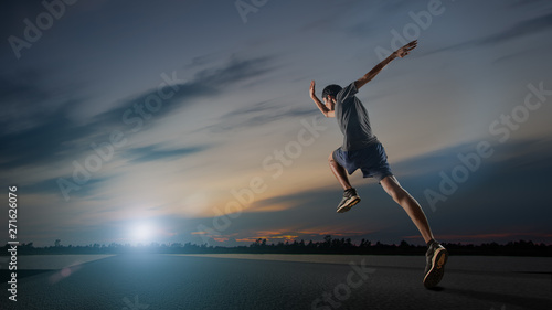 Sports images that represent running