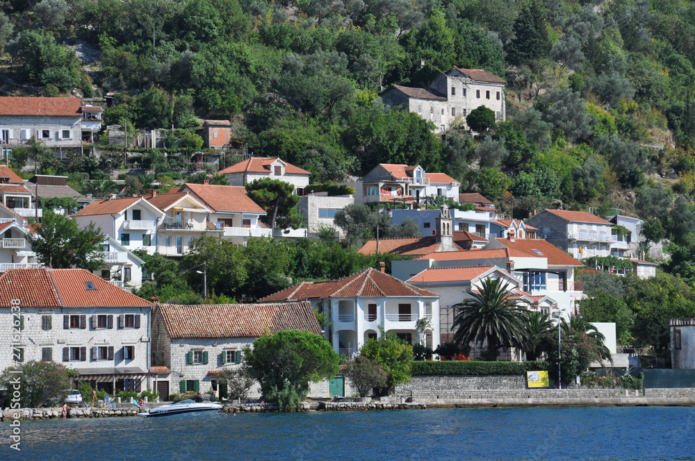 view of the town in montenegro