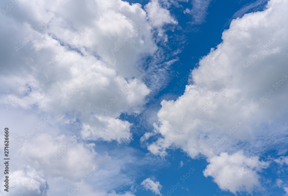 Obraz premium Blue sky with clouds. for background or texture