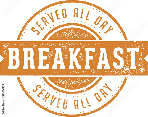 Breakfast Served All Day Diner Sign
