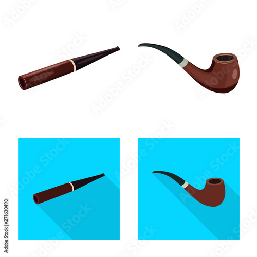 Vector design of refuse and stop sign. Set of refuse and habit vector icon for stock.